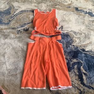 Never worn orange set